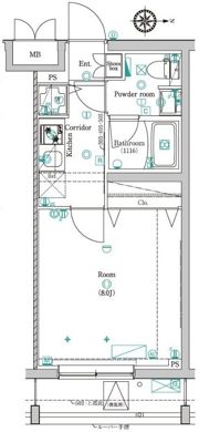 レアライズ蒲田の間取り画像