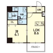 ELGRAND下通の間取り画像