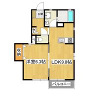 ブバルディアA棟の間取り画像