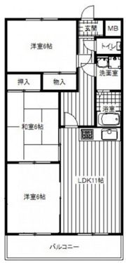 イーストプレインの間取り画像