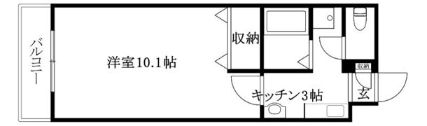 ミッキーロイヤル道後の間取り画像