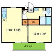 ソレジオ1号館の間取り画像