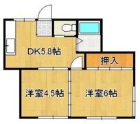 大楠荘の間取り画像