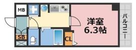 プレサンス心斎橋モデルノの間取り画像