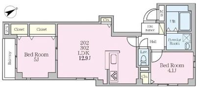 トレグリチニ四谷の間取り画像