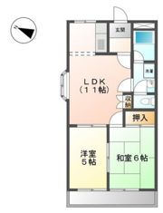 ルミナス八幡の間取り画像