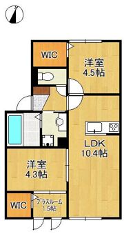 ロイヤルコート紬 A棟の間取り画像