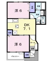 ル・シエルBの間取り画像
