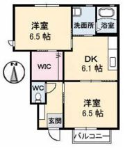 ミモザ Ⅰ棟の間取り画像