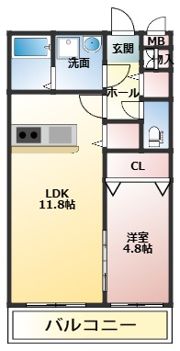 リュクス ウエストの間取り画像