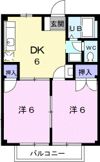 コーポ福の間取り画像