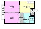 フレグランス竹田の間取り画像