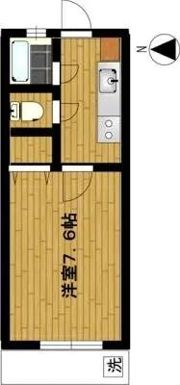 コーポ白糸台第2の間取り画像