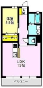 平山マンションの間取り画像