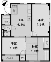 落合マンションの間取り画像