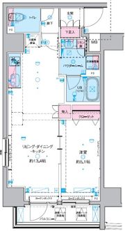 GENOVIA 東神田 green veilの間取り画像