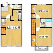 アルシェコートB棟の間取り画像