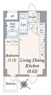 GRAN PASEO 上野毛の間取り画像