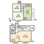 前貝塚町戸建の間取り画像