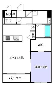 サザン近見の間取り画像