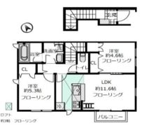 BLANC FORET（ﾌﾞﾗﾝ ﾌｫﾚ）の間取り画像