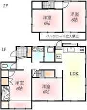牟礼町原 西川借家の間取り画像