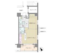 アンビエンテ芝浦の間取り画像
