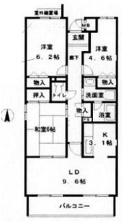 エスポワール豊中宮山の間取り画像