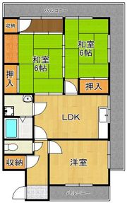 ミリオンコーポラス尾倉 403号室の間取り画像