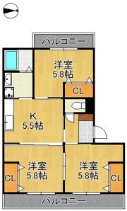 リバーサイドCoCoの間取り画像