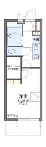 レオパレス中落合ヒルズの間取り画像