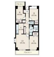目黒本町マンションの間取り画像