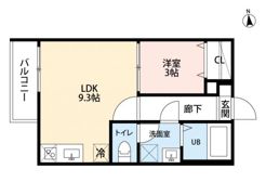 クラウド鳥羽見の間取り画像