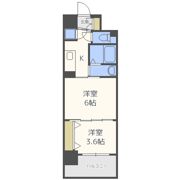 セレニテ心斎橋グランデの間取り画像