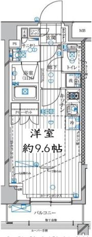 レガリス高田馬場Ⅱの間取り画像