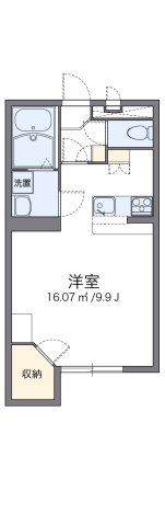 レオパレスパストラル 砺波Ⅱの間取り画像