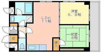 ライオンズマンション中山下の間取り画像