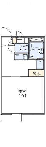 レオパレスミレナリスの間取り画像