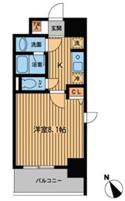 プライムアーバン門前仲町の間取り画像