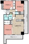 THE SQUARE Platinum Residenceの間取り画像