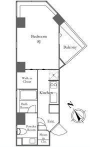 KDXレジデンス麻布仙台坂の間取り画像