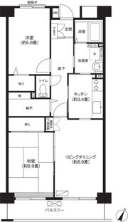 コーポレート浦和別所の間取り画像