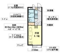 レオパレスエクセル道場北の間取り画像