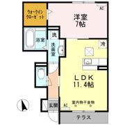 新棒屋第一城北ハイツの間取り画像