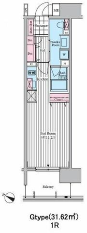 クロスレジデンス東十条の間取り画像