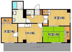 プレアール割子川の間取り画像