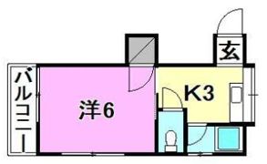 湯渡ハイツ（湯渡町5）の間取り画像