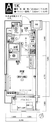 エクセリア横浜の間取り画像