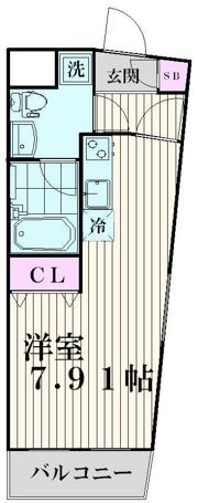 S・FLATⅡ(エスフラットツー)の間取り画像