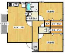 メゾン山田 D棟の間取り画像